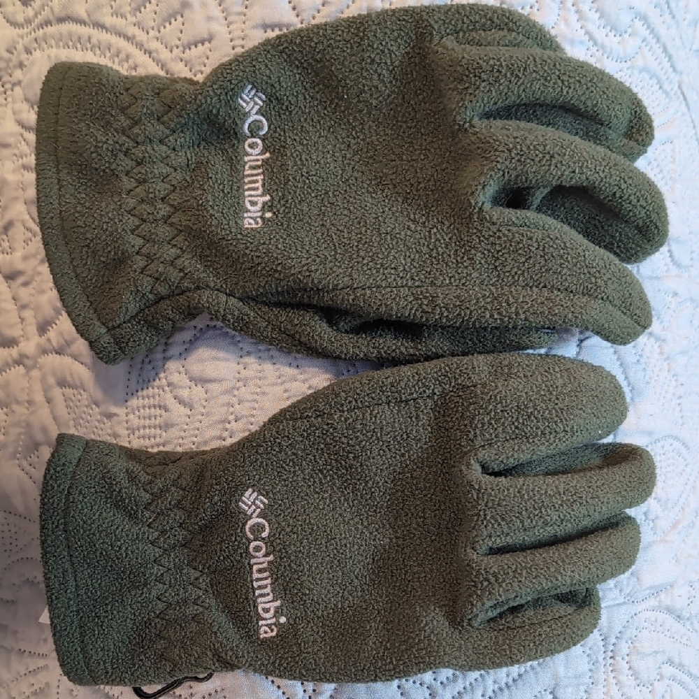 Columbia Olive Fleece Gloves